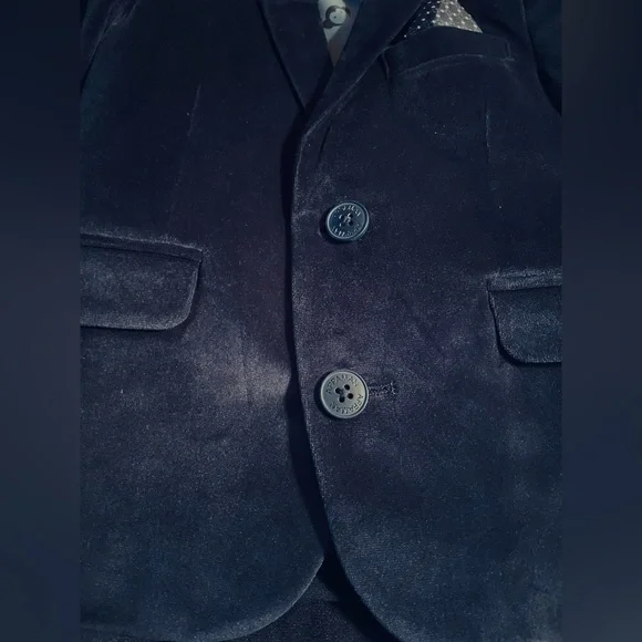 Appaman Elegant Navy Blue Velvet Suit 3T - Picture 9 of 16